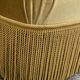 Golden velvet toad armchair