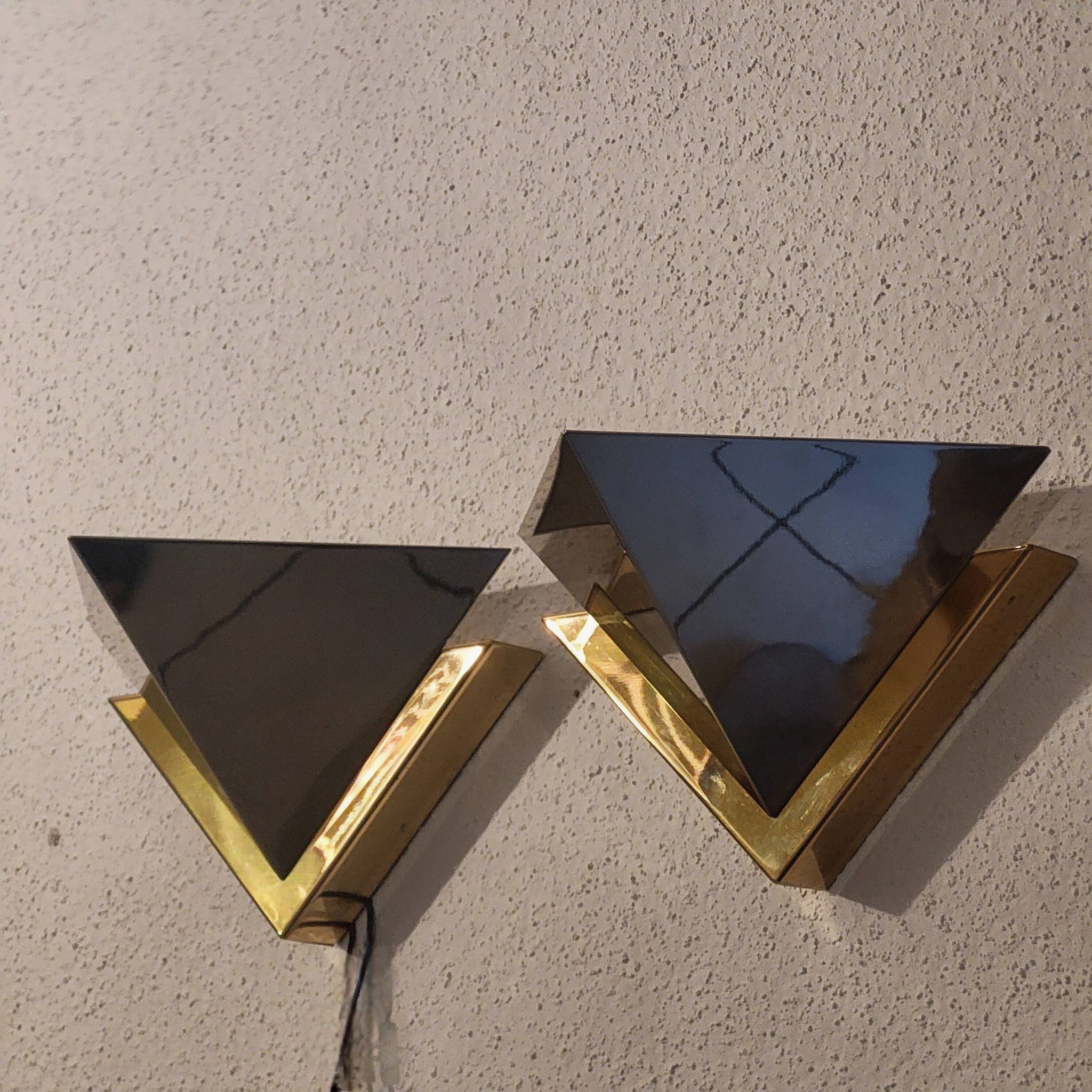 Pair of JT Kalmar wall lights, contemporary design, 1960, 70, Austria