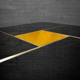 Mirror coffee table "Shilling" by Giovanni Ausenda & Guido Baldi Grossi, Italy 1970