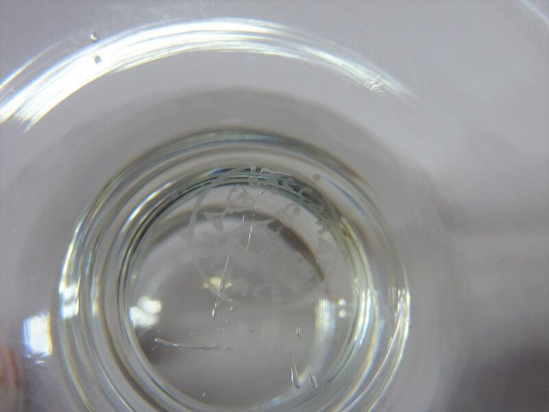 5 glasses of Baccarat France champagne glasses