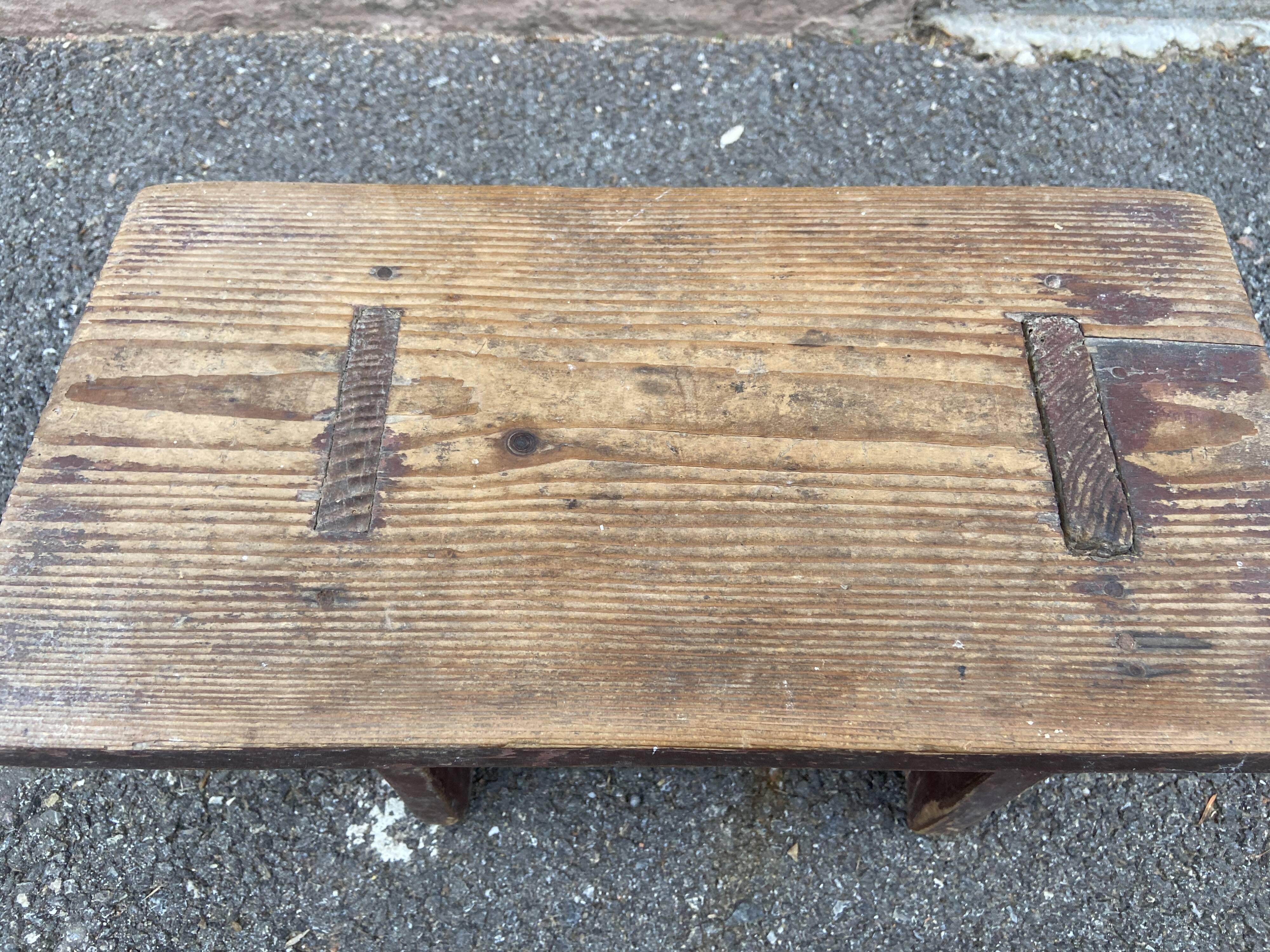 Stool rests feet rustic fir