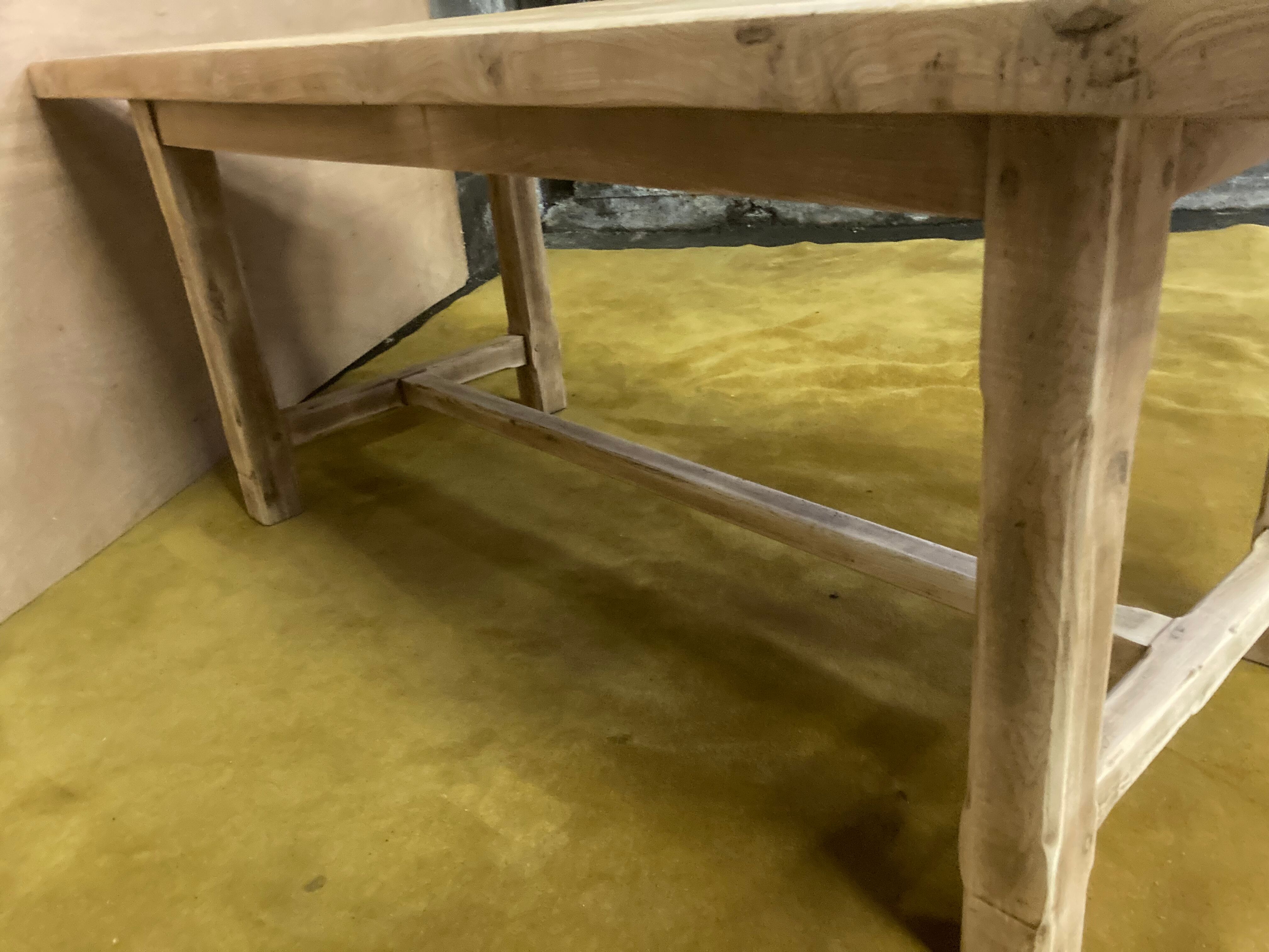 Farmhouse table bois brut