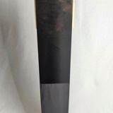 Vase cubiste a Riecke section carrée verre coloré noir  -60 cm