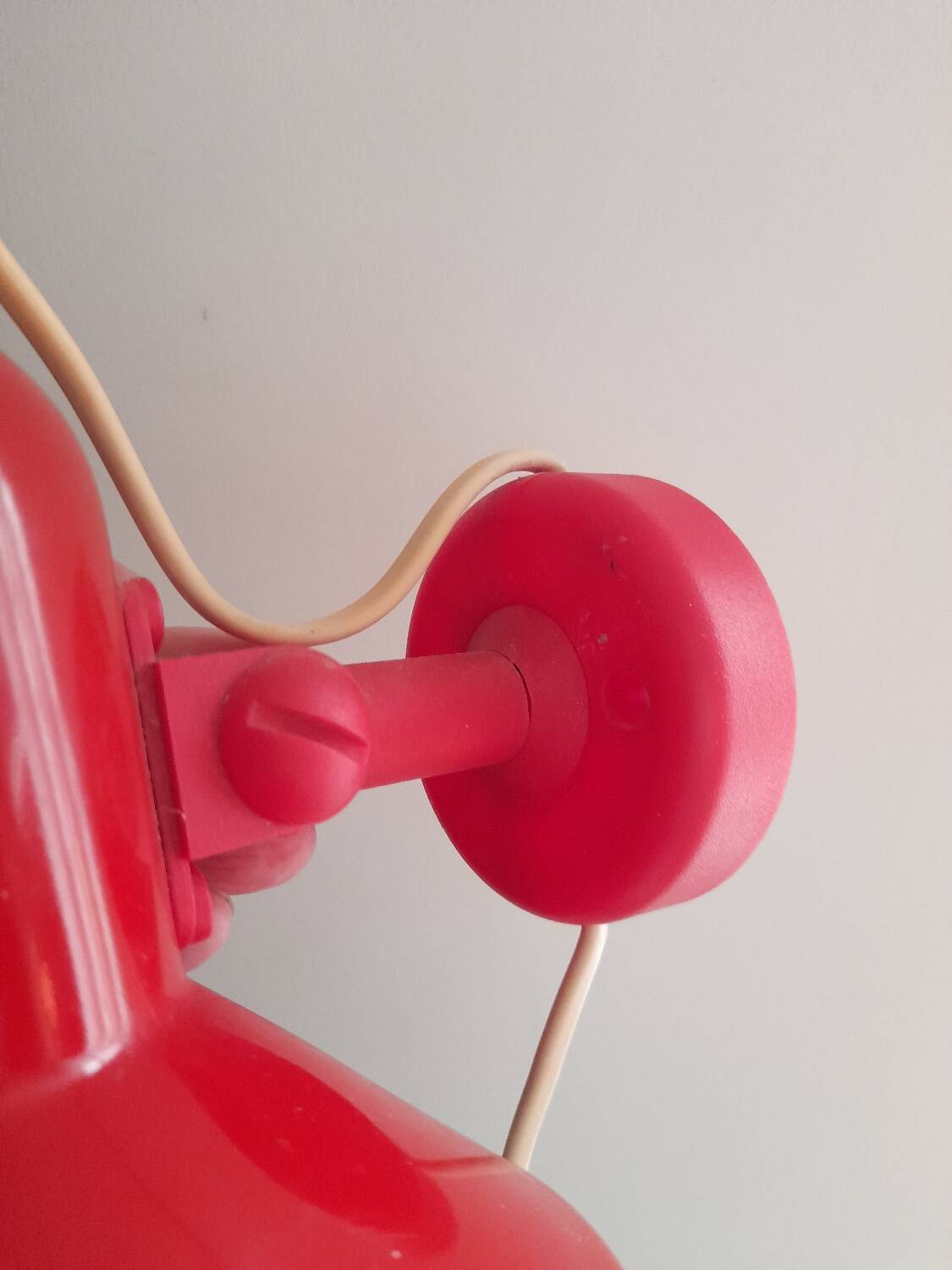 Danish 80s red wall spot light Lyskaer