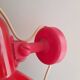 Danish red wall spot light 80s Lyskaer