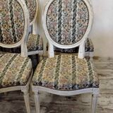 6 Louis XVI style Medallion chairs