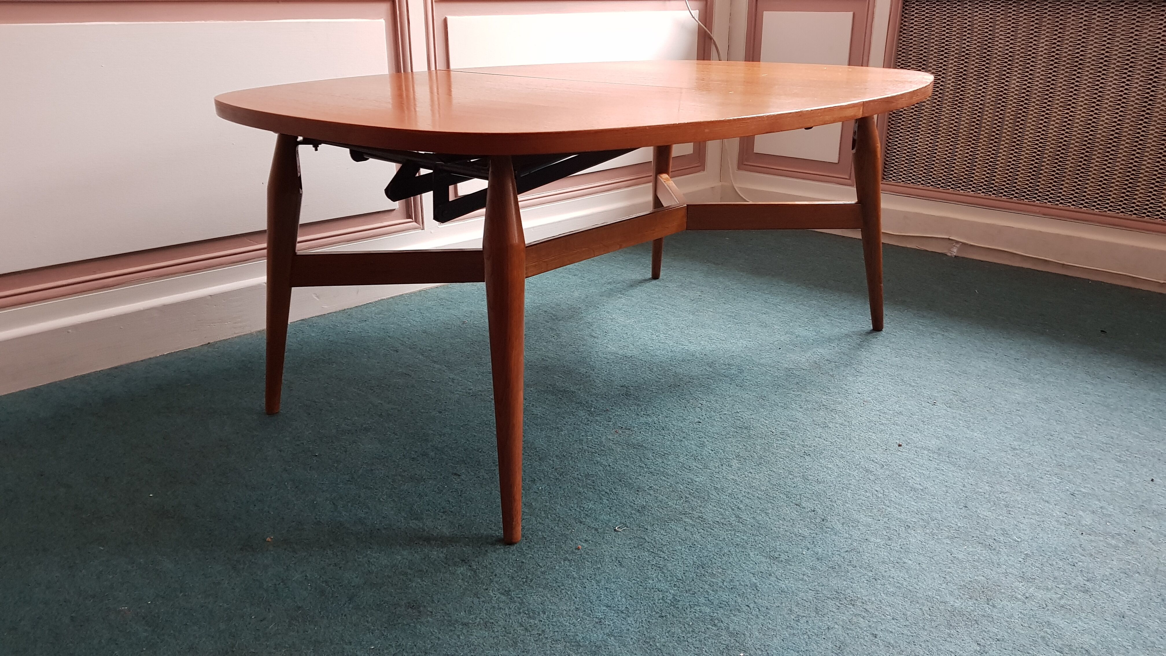 Table low vintage Scandinavian modular transformable liftable SMØRREBRØD