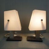 Set of 2 vintage Plexiglas luminaires