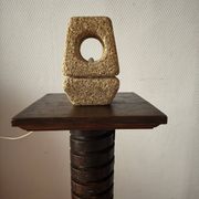 Sculptural lamp in stone 1960-70