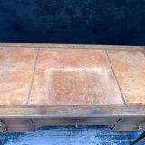 Antique walnut desk with pull-out drawers