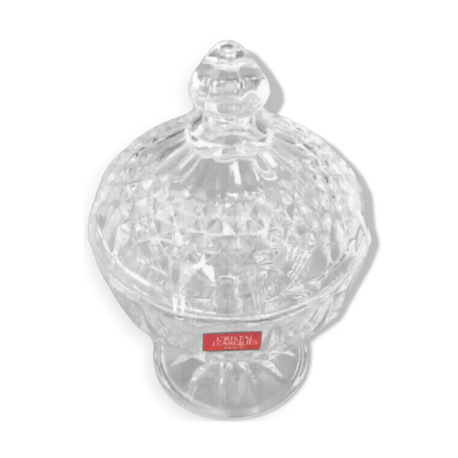 Crystal sugar bowl from Arques, Paris, 1970s