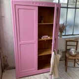 Pink knitted cabinet