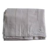 Old monogrammed sheet - embroidered: 330x230cm