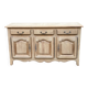Renovated sideboard in solid oak from the 19th century, 190cm.