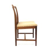 Set of 4 Scandinavian walnut chairs, Linde Nilsson, Lammhult, Sweden