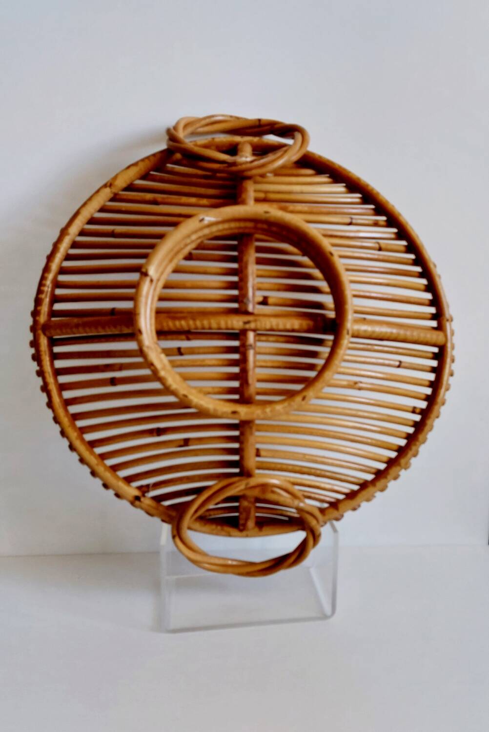 Vintage bamboo basket