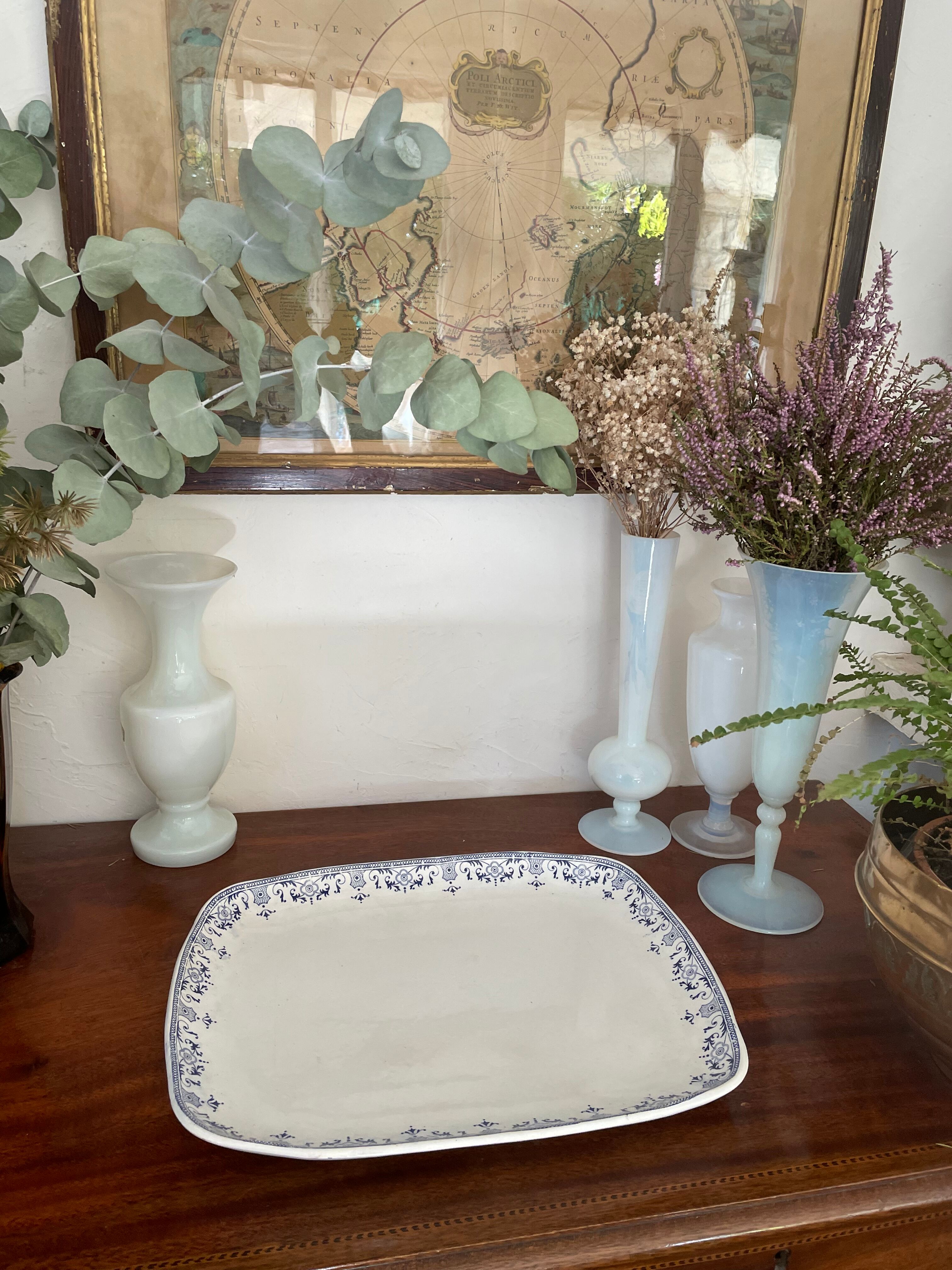 Old serving dish Creil and Montereau 36x28