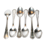 Series of 6 victoria teaspoons in silver metal ercuis - net model