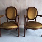 Louis XVI toadstool armchairs