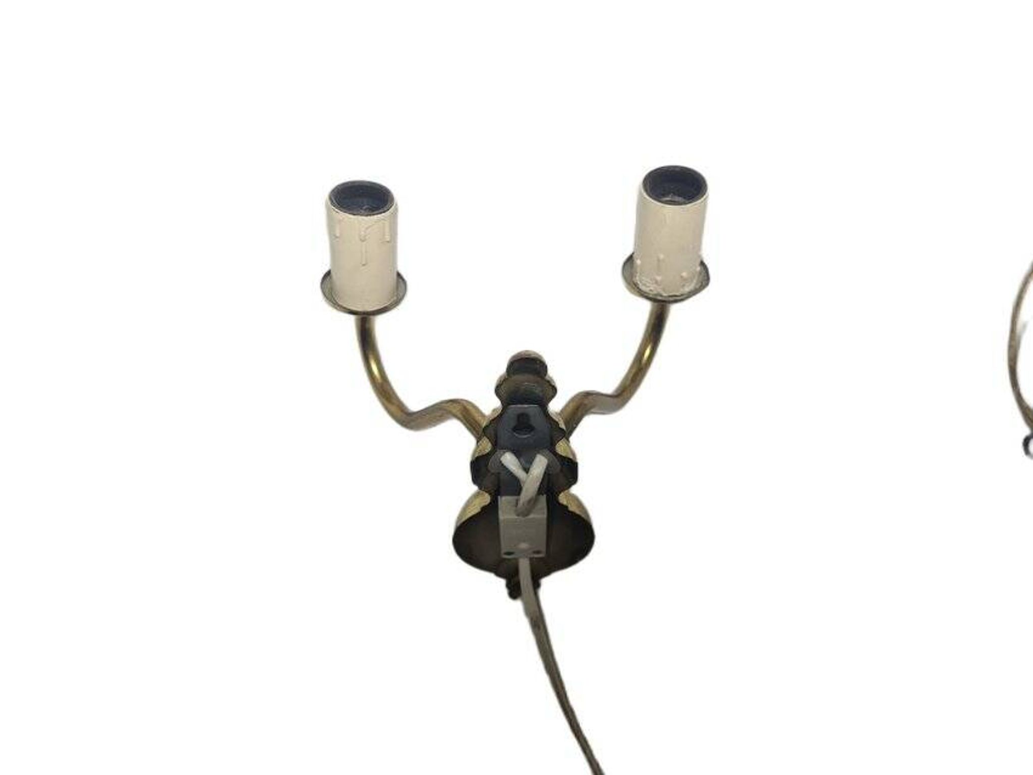 Two-armed wall lamp, Sweden, 1970s