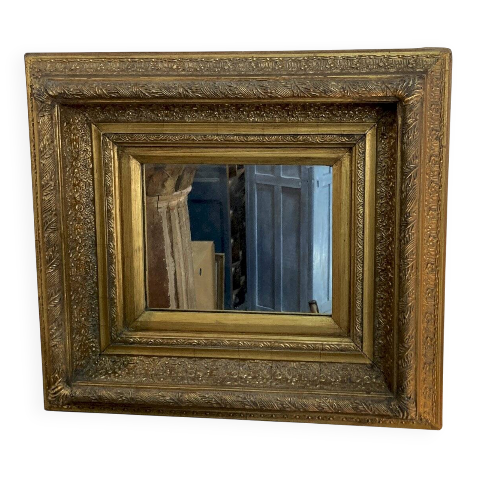 Gilded mirror - mercury glass - 52 x 46