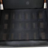 Vintage mid-century poul m. volther leather and oak lounge chair 1960,s