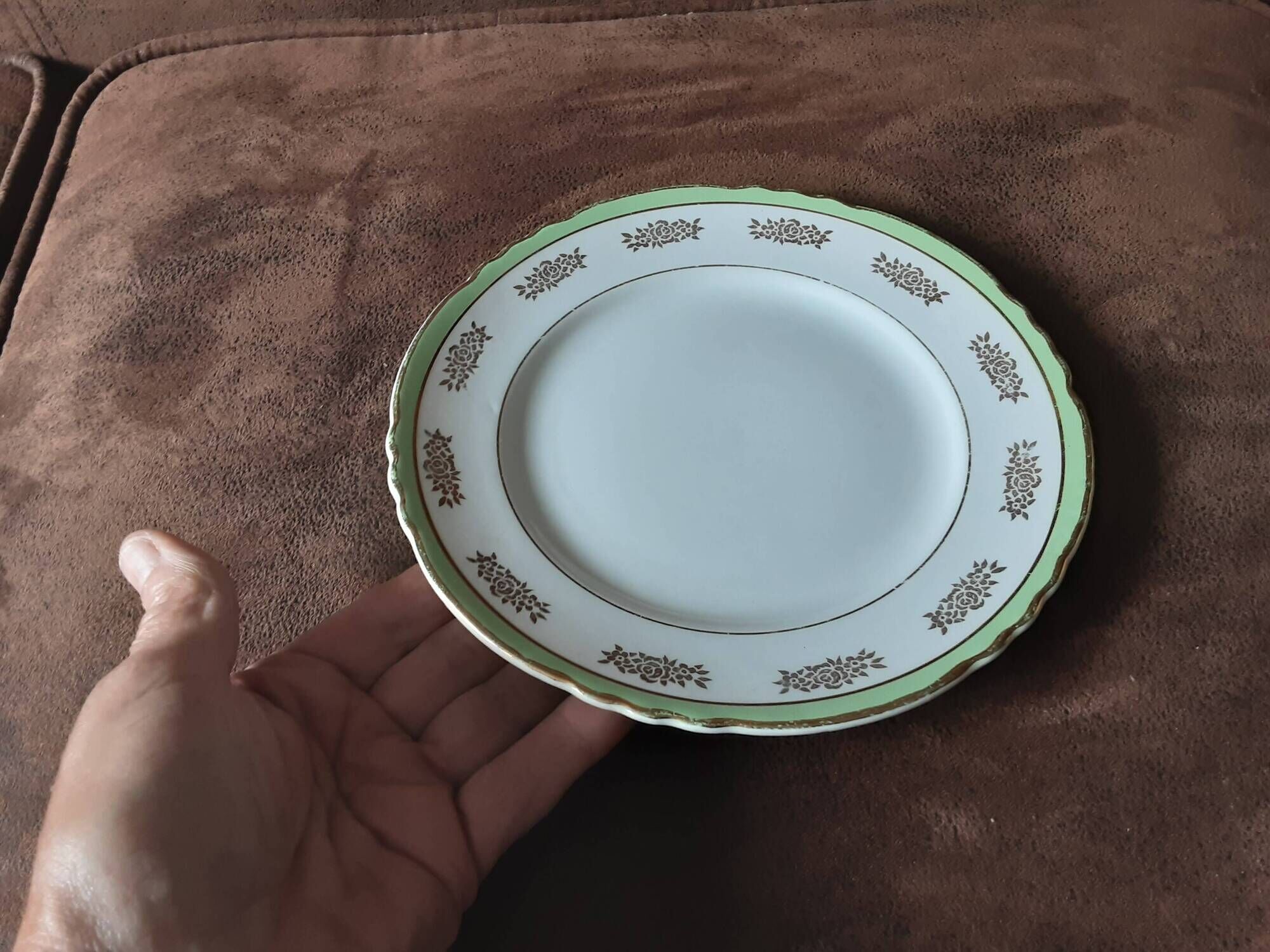 Set of 12 dessert plates from Faïencerie d Orchies