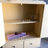 Weathered toilet cabinet