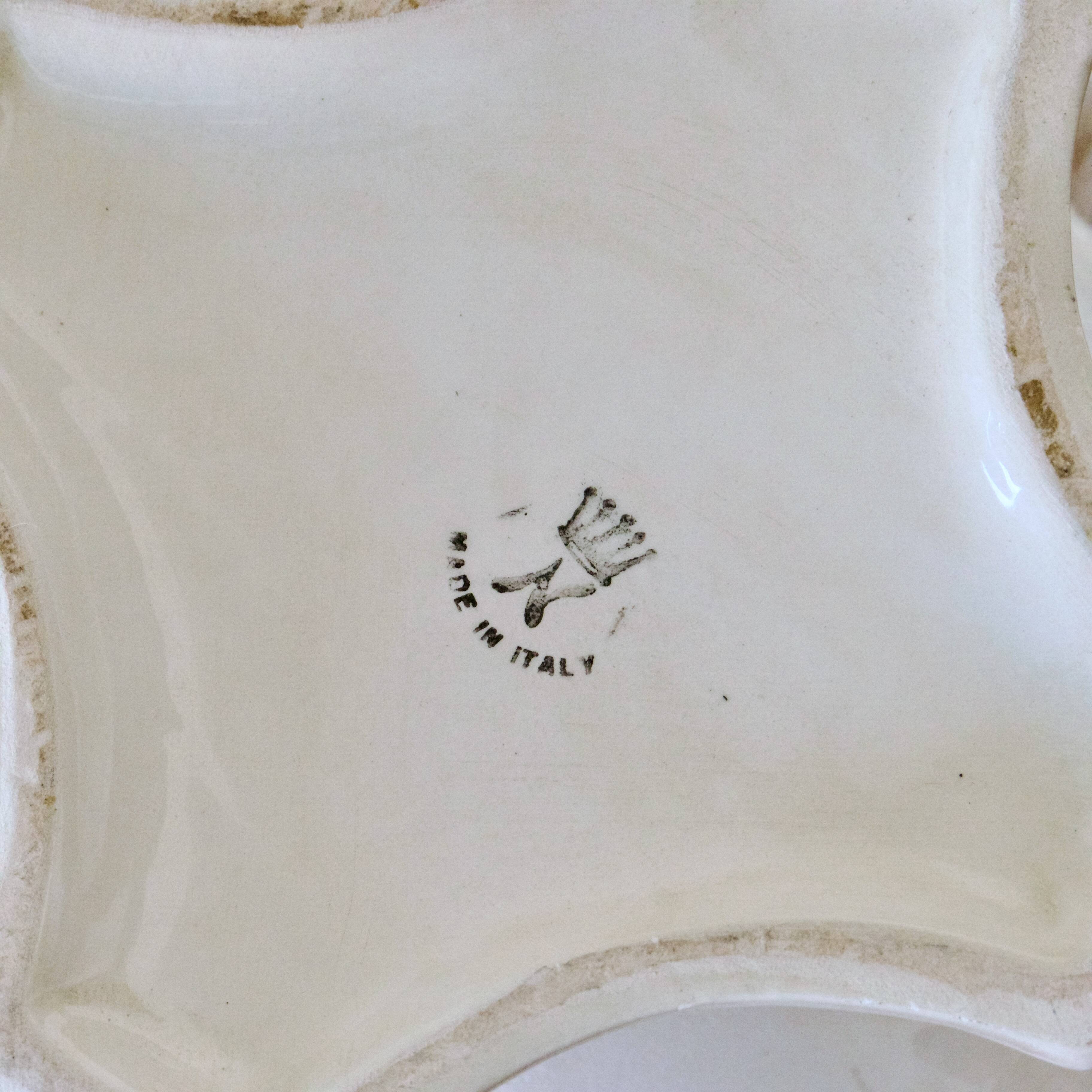 Soupière italienne d'apparat st Capodimonte en porcelaine