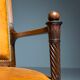 French armchair 19th century leather