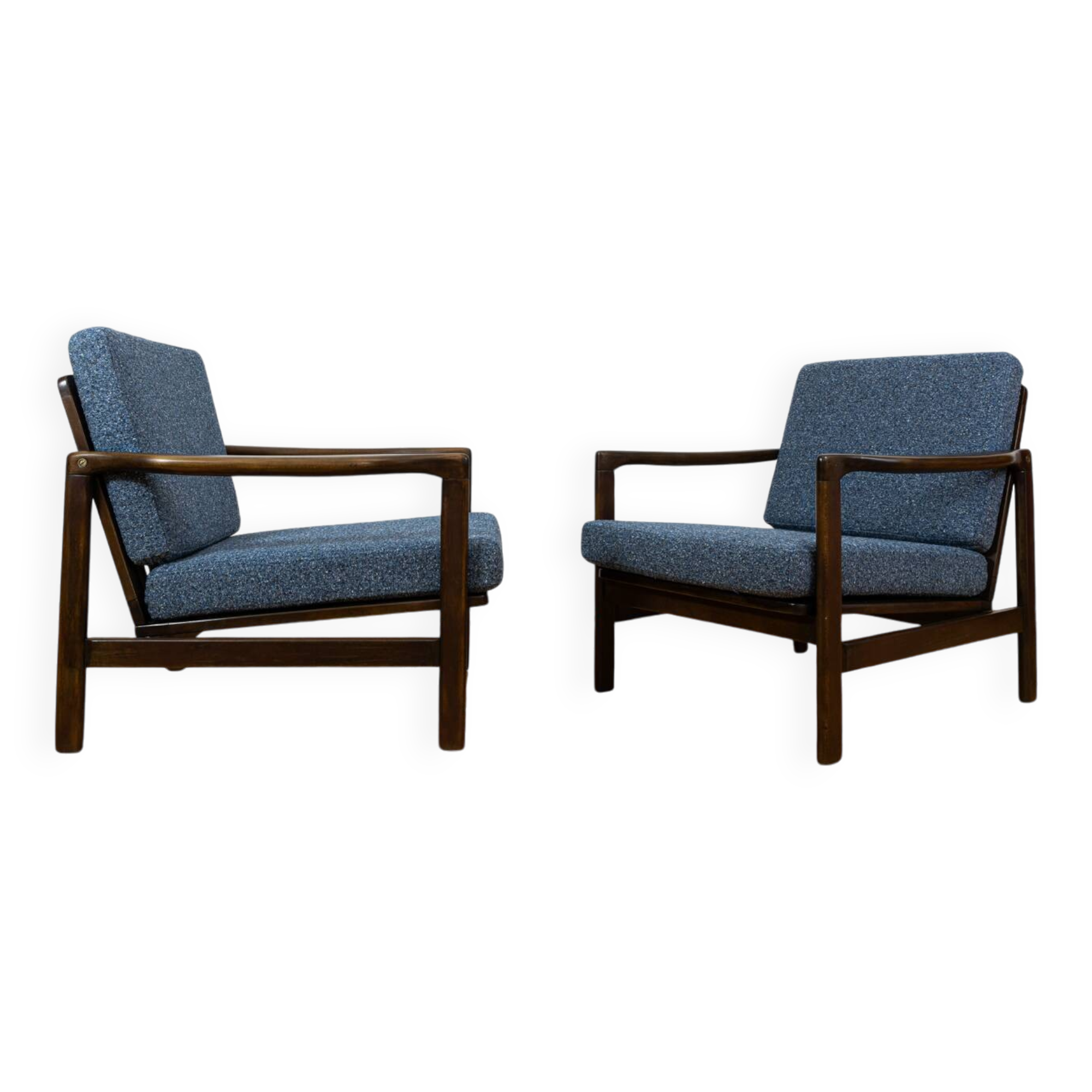 Pair of mid century armchairs "b7522 " by Zenon Bączyk,  Poland, 1960's