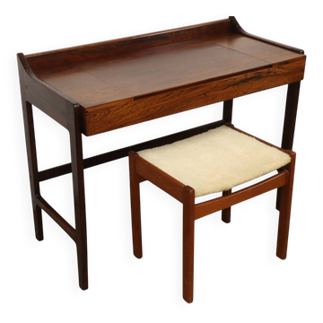 Danish rosewood dressing table and its stool – years