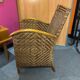 Pair of colonial wicker armchairs