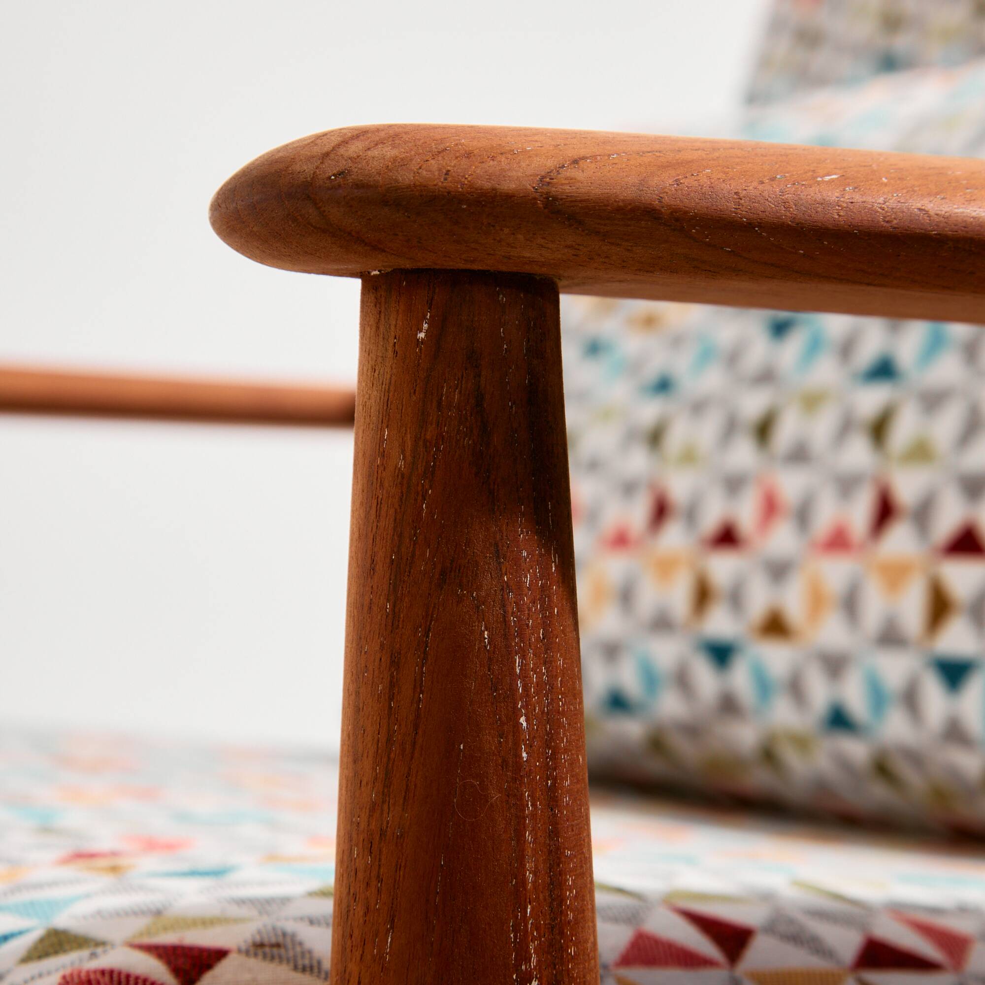 Fauteuil FD118 en teck par Grete Jalk pour France & Søn