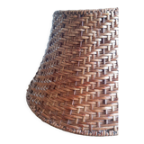 Vintage wicker lamp hat