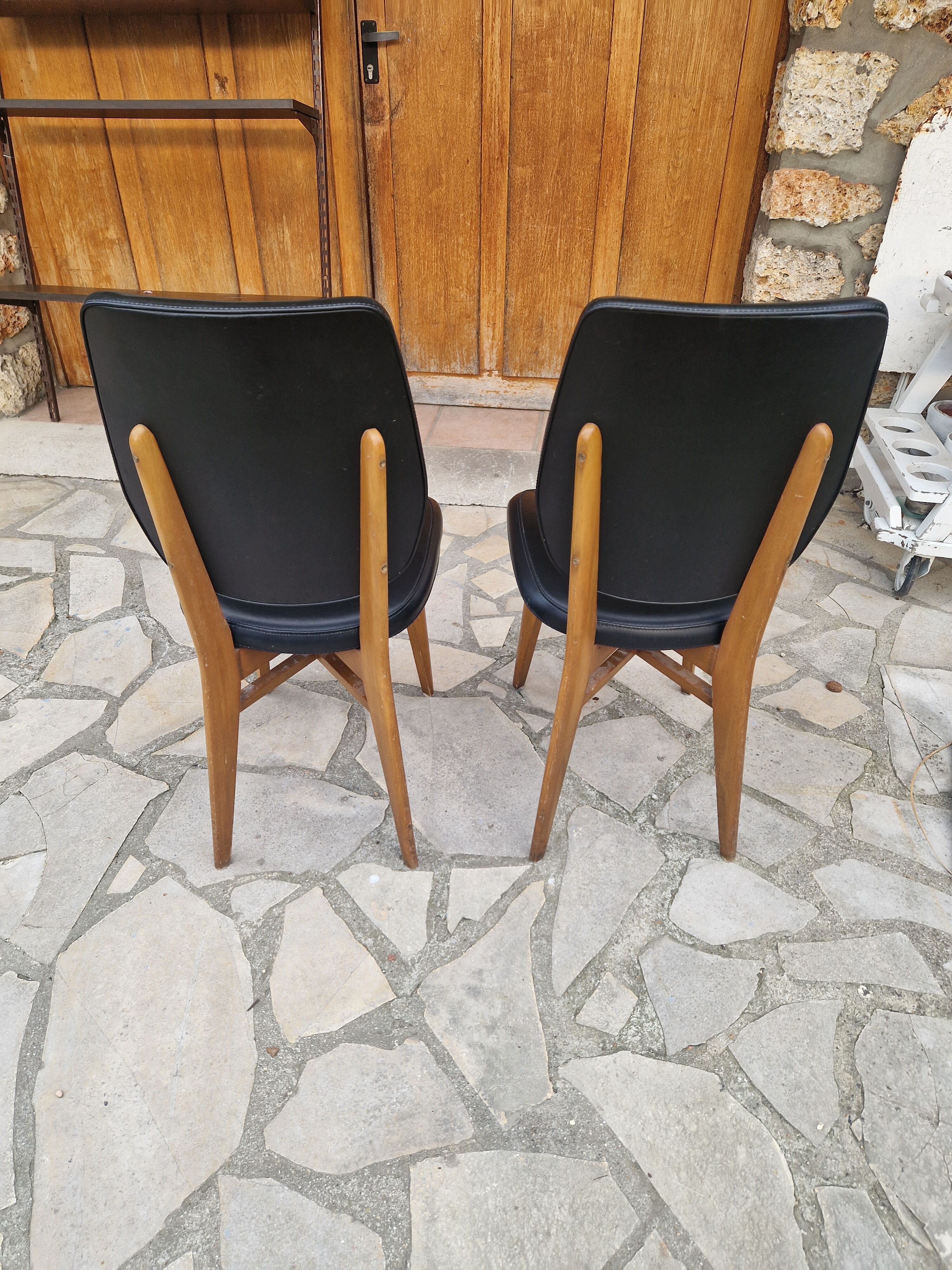 Paire de chaises scandinaves