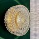Vintage square glass globe wall/ceiling light (AX3)