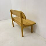 Vintage Danish Ansager mobler solid wooden bench , 1970s