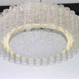 Lustre Doria Murano in glass tubes with brass surround, Germany, 1960s