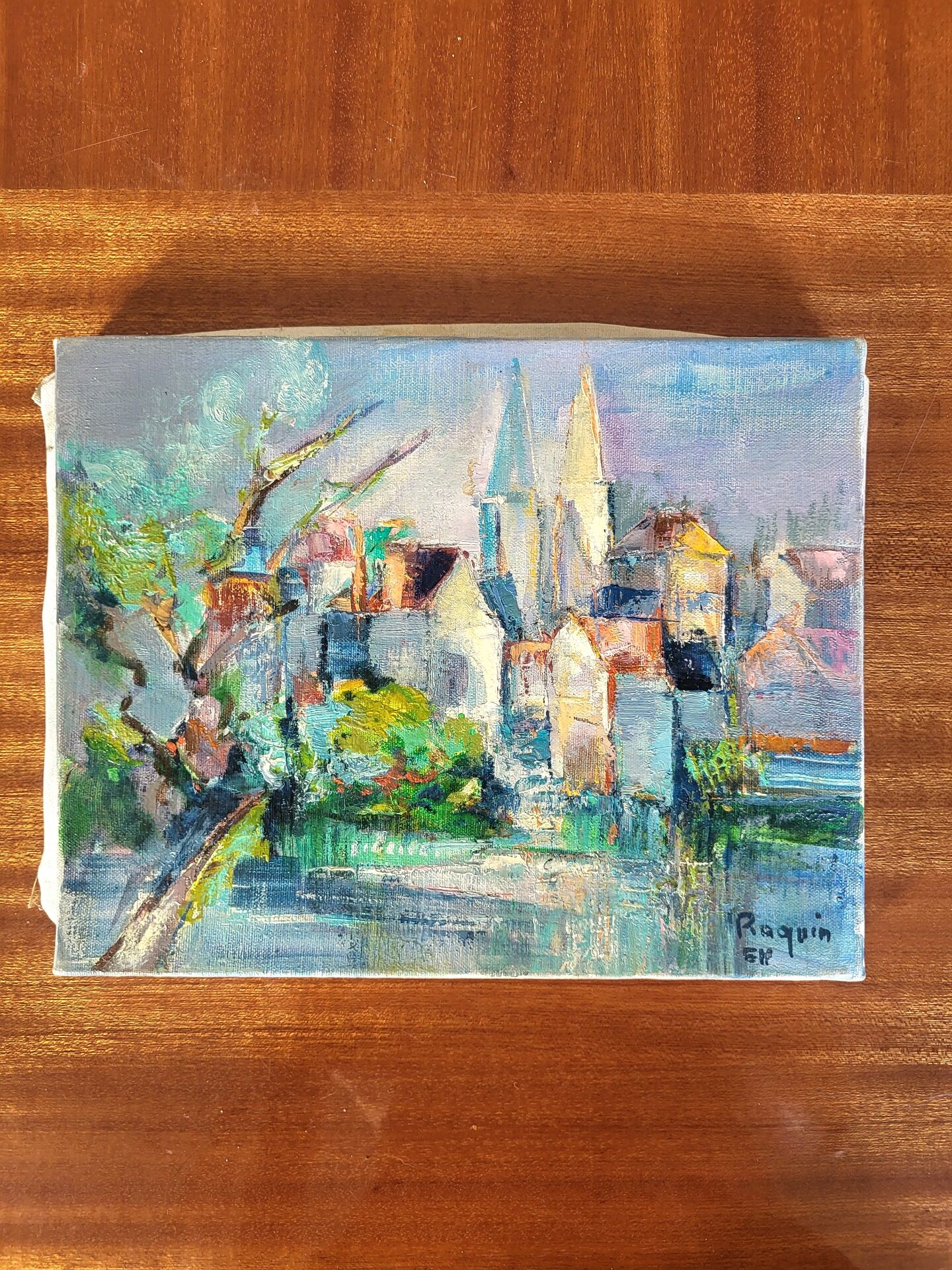 Oil on canvas Post-Impressionist by Iris Raquin