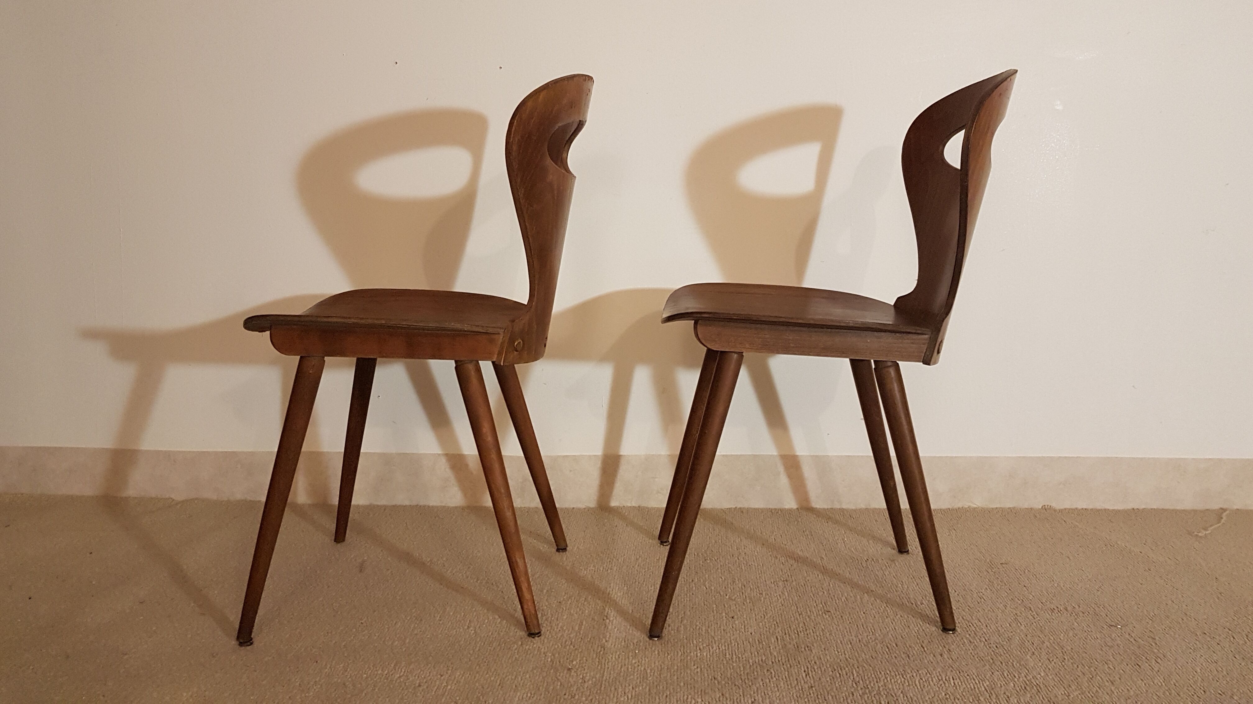 Pair of Chairs Baumann model "ant"