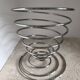 Chrome spiral fruit basket