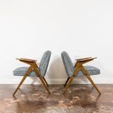 Customizable Pair Of Restored Mid Century "Bunny" Armchairs, 1970's