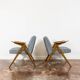 Customizable Pair Of Restored Mid Century "Bunny" Armchairs, 1970's
