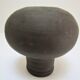 Anthropomorphic candle holder, scarified ceramic, stamped design