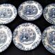 6 English porcelain dessert plates by Johnson Bros.