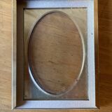 Set of 2 small red frames, made in Italy, 1970s