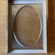 Set of 2 small red frames, made in Italy, 1970s