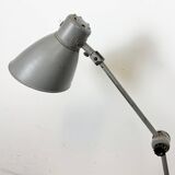 Large Grey Industrial Workshop Table Lamp, 1960s