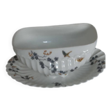 Limoges porcelain gravy boat, Haviland brand